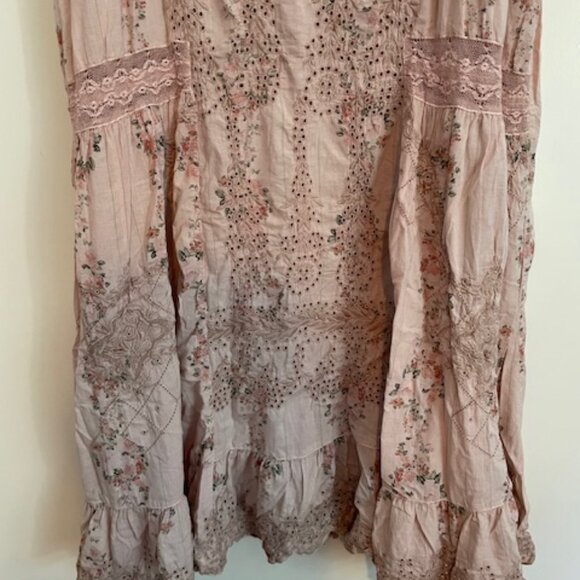 Magnolia Pearl Pink Floral Midi Dress - Picture 9 of 15